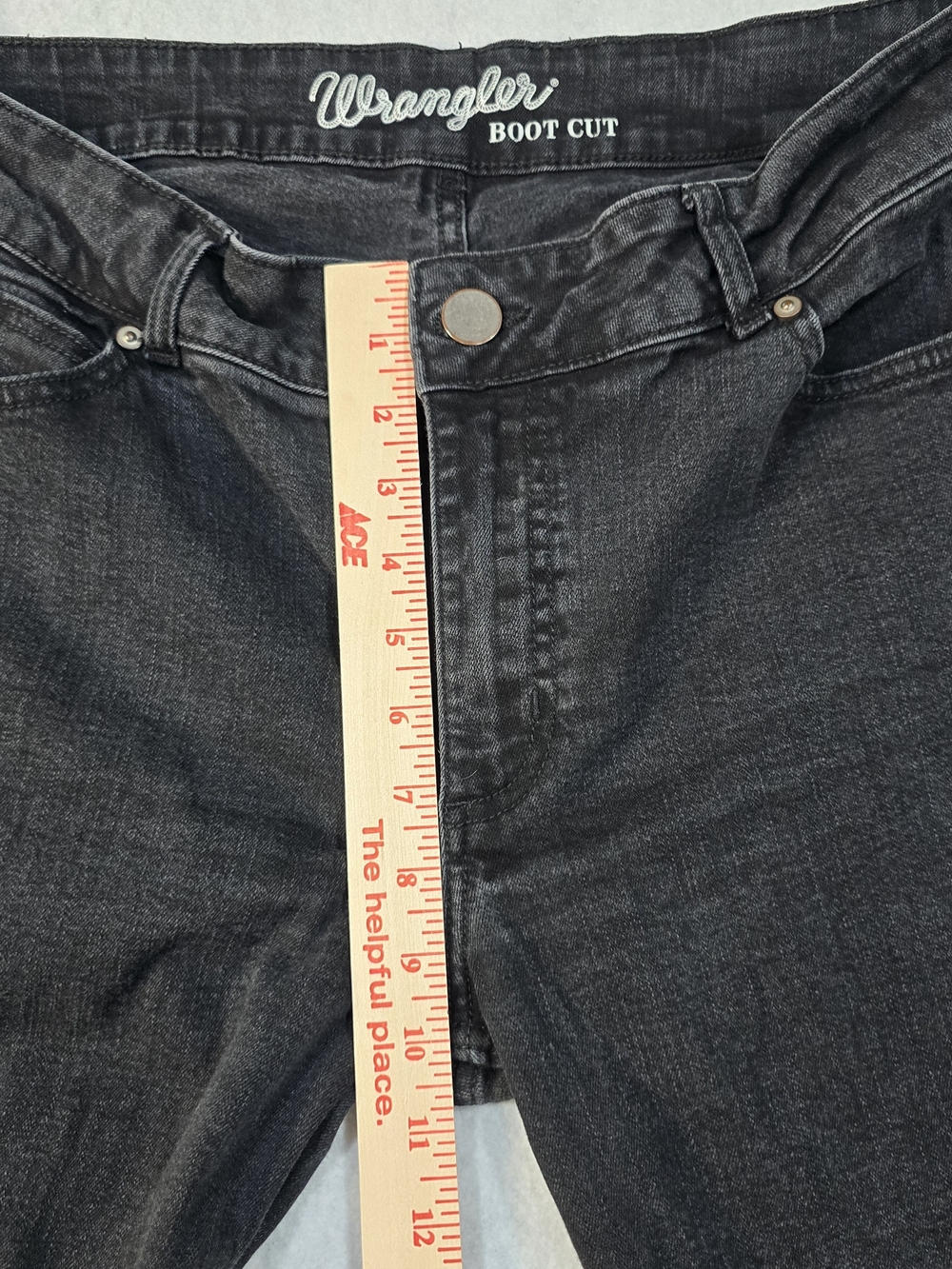 Wrangler Women's Black Boot Cut Jeans - Classic Black Denim - Picture 6 of 9